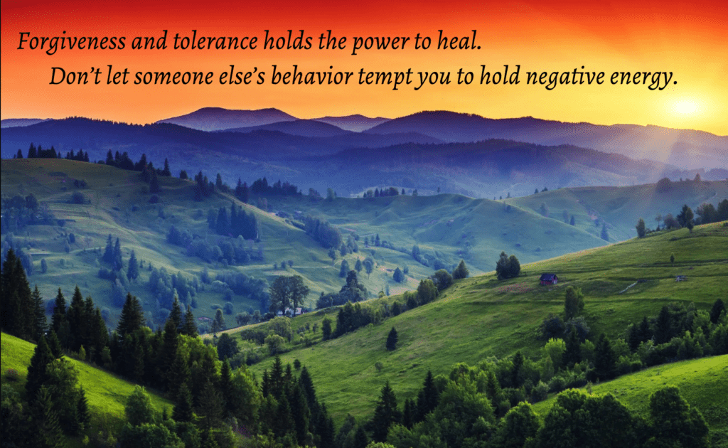 Forgiveness and Tolerance