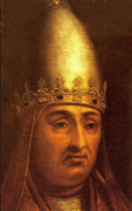 Pope Boniface VIII (pope from 1294 to 1303)