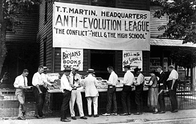 Reaction to Scopes trial (Tennessee, 1925)