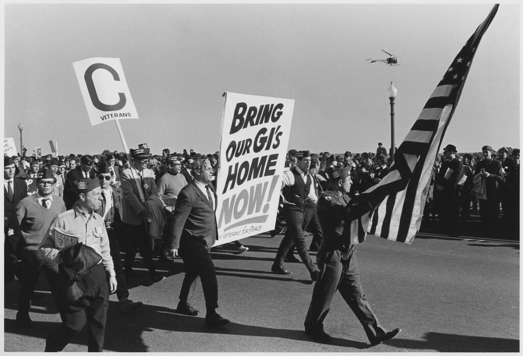 Vietnam War protest march on the Pentagon